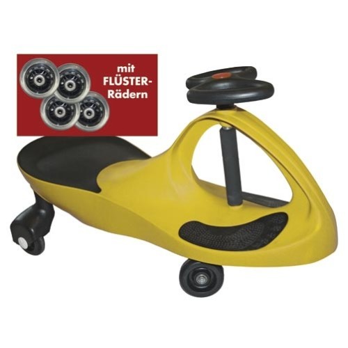 Kids-CAR - gelb - mit Flüsterrädern